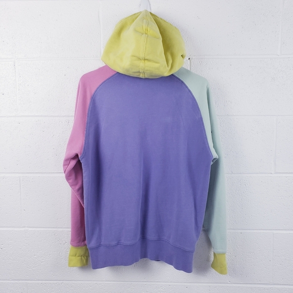 Teddy Fresh Colorblock Hoodie 2.0 Bear Pink Yellow Purple Pullover Size Small - Picture 2 of 13